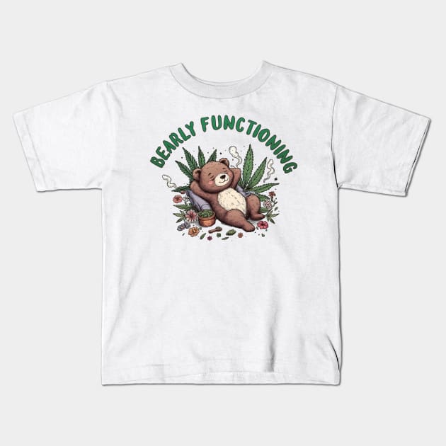 Bearly Functioning Kids T-Shirt by Party Animals